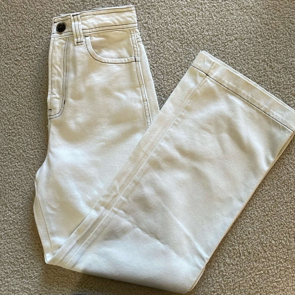 NWOT Reformation Wilder Hing Rise Wide Leg Cropped Jeans size 26
